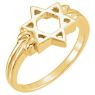 Picture of 14K Gold Star of David Ring
