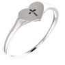 Picture of 14K Gold Youth Heart & Cross Ring