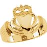 Picture of 14K Gold 15x11mm Men's Claddagh Ring