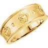 Picture of 14K Gold 8mm Ladies Claddagh Band