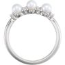 Picture of 14K Gold Freshwater Cultured Pearl & .06 CTW Diamond Ring