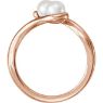 Picture of 14K Gold Freshwater Cultured Pearl Two-Stone Ring