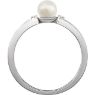 Picture of 14K Gold Freshwater Cultured Pearl & .03 CTW Diamond Ring