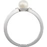 Picture of 14K Gold Freshwater Cultured Pearl & .02 CTW Diamond Ring