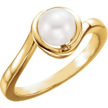 Picture of 14K Gold Freshwater Cultured Pearl Ring