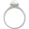 Picture of 14K Gold Freshwater Cultured Pearl & .05 CTW Diamond Ring