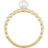 Picture of 14K Gold 5.5-6mm Freshwater Cultured Pearl Ring