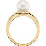 Picture of 14K Gold Freshwater Cultured Pearl & .07 CTW Diamond Ring