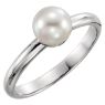 Picture of 14K Gold 6.5-7mm Freshwater Cultured Pearl Ring