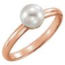 Picture of 14K Gold 6.5-7mm Freshwater Cultured Pearl Ring