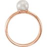 Picture of 14K Gold 6.5-7mm Freshwater Cultured Pearl Ring