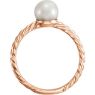 Picture of 14K Gold 7.5-8 mm Freshwater Cultured Pearl Ring