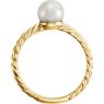 Picture of 14K Gold 7.5-8 mm Freshwater Cultured Pearl Ring