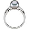 Picture of 14K Gold Tahitian Cultured Pearl & .07 CTW DIamond Ring