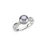 Picture of 14K Gold Tahitian Cultured Pearl & .07 CTW DIamond Ring