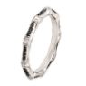 Picture of Sterling Silver Stackable Black & White Diamond Ring