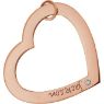 Picture of 1 Name Engravable Large Heart Loop with Stone