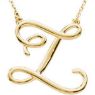 Picture of A to Z Script Initials 16" Necklace