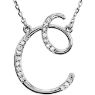 Picture of A to Z Script Diamond Initials 17" Necklace