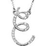 Picture of A to Z Script Diamond Initials 17" Necklace