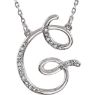 Picture of A to Z Script Diamond Initials 17" Necklace