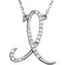 Picture of A to Z Script Diamond Initials 17" Necklace