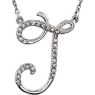 Picture of A to Z Script Diamond Initials 17" Necklace