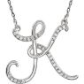 Picture of A to Z Script Diamond Initials 17" Necklace