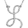 Picture of A to Z Script Diamond Initials 17" Necklace