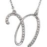 Picture of A to Z Script Diamond Initials 17" Necklace