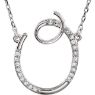 Picture of A to Z Script Diamond Initials 17" Necklace