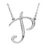 Picture of A to Z Script Diamond Initials 17" Necklace