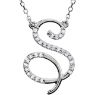 Picture of A to Z Script Diamond Initials 17" Necklace