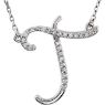 Picture of A to Z Script Diamond Initials 17" Necklace