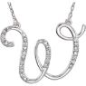 Picture of A to Z Script Diamond Initials 17" Necklace