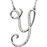 Picture of A to Z Script Diamond Initials 17" Necklace