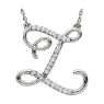 Picture of A to Z Script Diamond Initials 17" Necklace