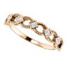 Picture of 14K Rose Diamond Stackable Ring