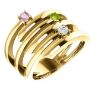 Picture of Gold 1 to 3 Stones/Names Engravable Mother Ring