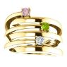 Picture of Gold 1 to 3 Stones/Names Engravable Mother Ring