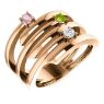 Picture of Gold 1 to 3 Stones/Names Engravable Mother Ring