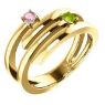 Picture of Gold 1 to 3 Stones/Names Engravable Mother Ring