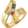 Picture of Gold 1 to 5 Stones/Names Engravable Mother Ring