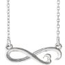 Picture of 14K Gold Infinity-Inspired 18" Heart Necklace