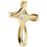 Picture of 14K Gold Diamond Cross Pendant