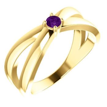 Picture of 14K Gold 1 to 5 Round Stones Mother's Ring