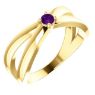 Picture of 14K Gold 1 to 5 Round Stones Mother's Ring