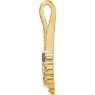 Picture of Gold 1 to 6 Round Stones Mother's Pendant
