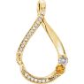 Picture of Gold 1 to 6 Round Stones Mother's Pendant