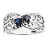 5 stones mom family ring